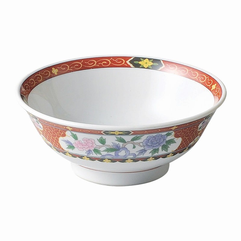 金正陶器 紅華祥　6.3反高台丼 1個（ご注文単位1個）【直送品】