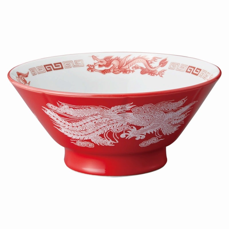 金正陶器 アカ白竜　6.5切立高台丼 1個（ご注文単位1個）【直送品】