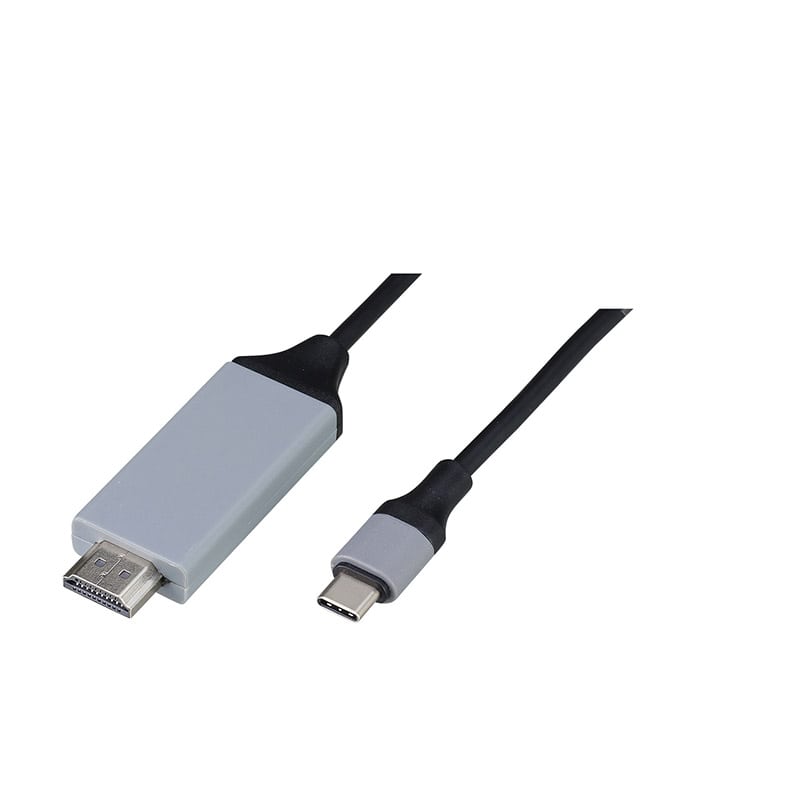 ㈱アーテックUSB　typeC-HDMI変換ケーブル（2.0m）　4K対応30Hz 1個（ご注文単位1個）【直送品】