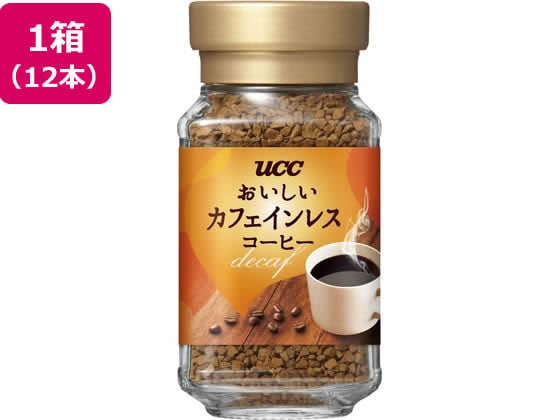 UCC おいしいカフェインレスコーヒー 瓶45g 12本 1箱※軽（ご注文単位1箱)【直送品】