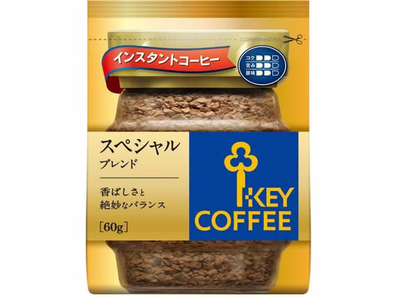 キーコーヒー インスタントコーヒー スペシャルブレンド 詰替用 60g 1袋※軽（ご注文単位1袋)【直送品】