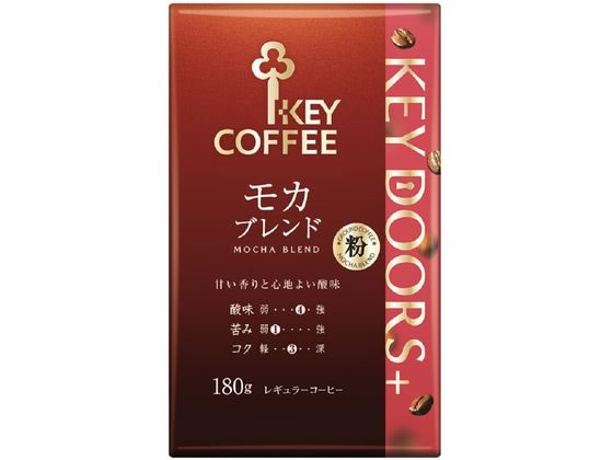 キーコーヒー KEY DOORS+ モカブレンド VP 粉 180g 1袋※軽（ご注文単位1袋)【直送品】