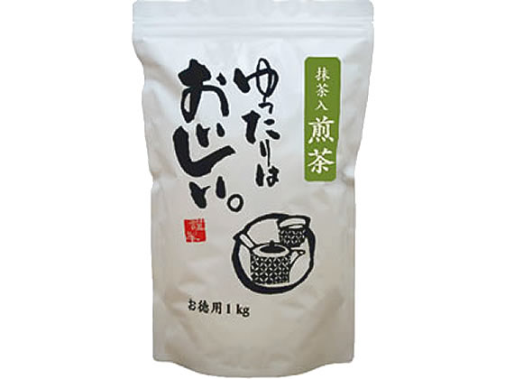 三ツ木園 ゆったりはおいしい。抹茶入煎茶 1kg 1袋※軽（ご注文単位1袋)【直送品】