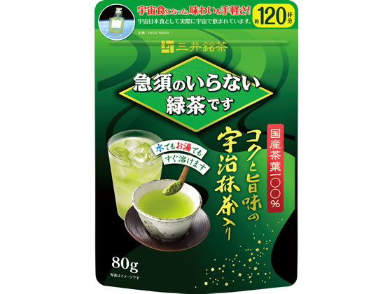 三井農林 急須のいらない緑茶です 詰替用袋80g 1袋※軽（ご注文単位1袋)【直送品】