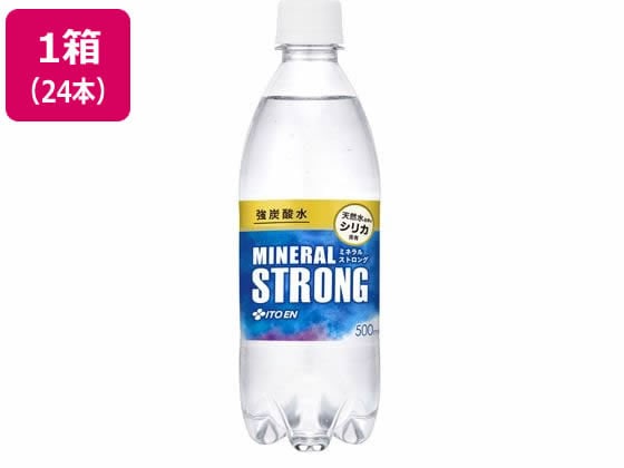 伊藤園 ミネラル ストロング 強炭酸水 500ml×24本 1箱※軽（ご注文単位1箱)【直送品】