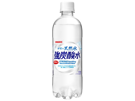 日本サンガリア 伊賀の天然水 強炭酸水 500ml 1本※軽（ご注文単位1本)【直送品】