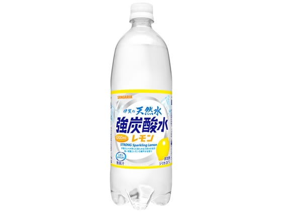 日本サンガリア 伊賀の天然水 強炭酸水 レモン 1L 1本※軽（ご注文単位1本)【直送品】