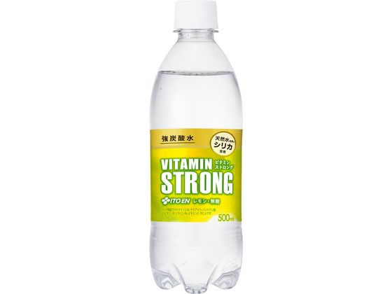 伊藤園 ビタミンストロング 強炭酸水 500ml 1本※軽（ご注文単位1本)【直送品】