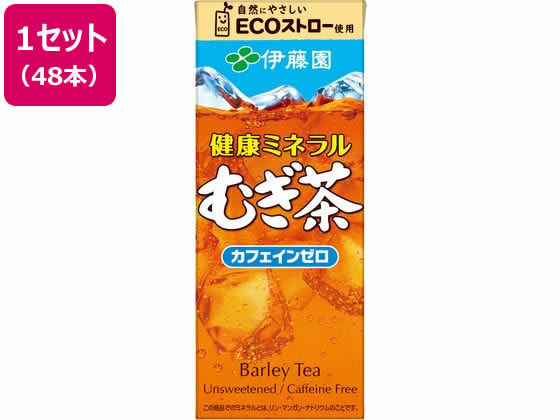 伊藤園 健康ミネラルむぎ茶 250ml 48本 1セット※軽（ご注文単位1セット)【直送品】