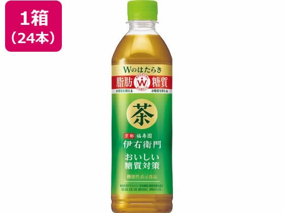 サントリー 伊右衛門プラス おいしい糖質対策 500ml×24本 1箱※軽（ご注文単位1箱)【直送品】