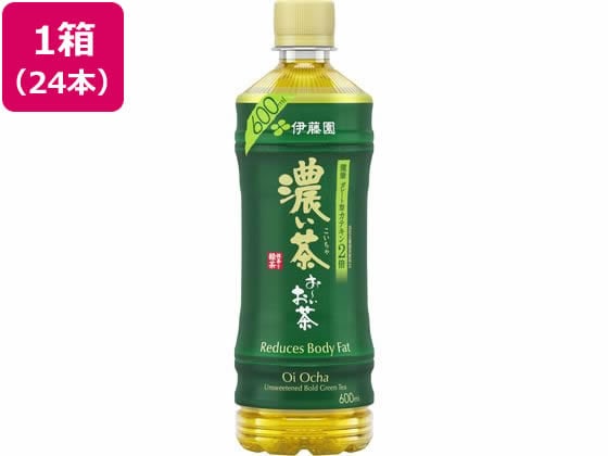 伊藤園 お～いお茶 濃い茶 600ml×24本 1箱※軽（ご注文単位1箱)【直送品】