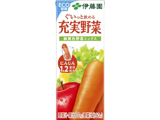 伊藤園 充実野菜 緑黄色野菜ミックス 200ml 1本※軽（ご注文単位1本)【直送品】