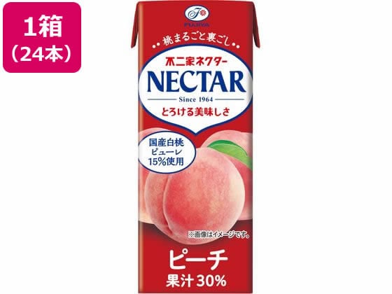 不二家 不二家ネクターピーチ 200ml×24本 1箱※軽（ご注文単位1箱)【直送品】