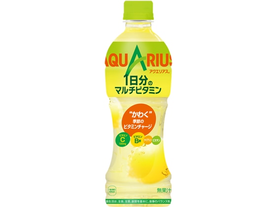 コカ・コーラ アクエリアス1日分のマルチビタミン 500ml 1本※軽（ご注文単位1本)【直送品】