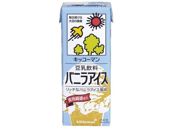 キッコーマンソイフーズ 豆乳 飲料バニラアイス 200ML 410650 1本※軽（ご注文単位1本)【直送品】