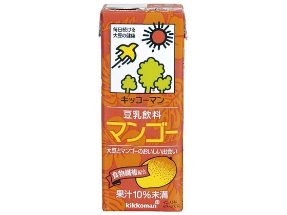 キッコーマンソイフーズ 豆乳 飲料 マンゴー 200ML 411590 1本※軽（ご注文単位1本)【直送品】