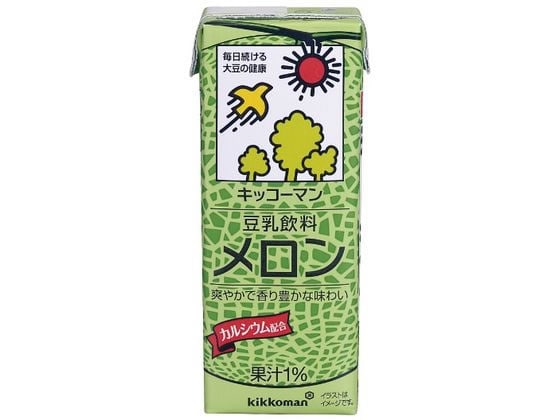 キッコーマンソイフーズ 豆乳 飲料 メロン 200ML 412070 1本※軽（ご注文単位1本)【直送品】