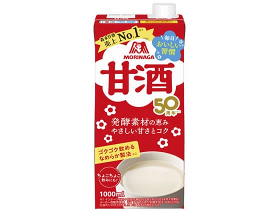 森永製菓 甘酒 1000ml 1本※軽（ご注文単位1本)【直送品】