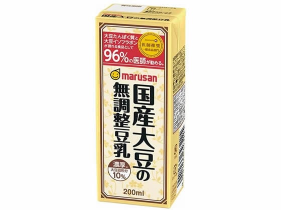 マルサンアイ 濃厚10%国産大豆の無調整豆乳 200mL 1本※軽（ご注文単位1本)【直送品】