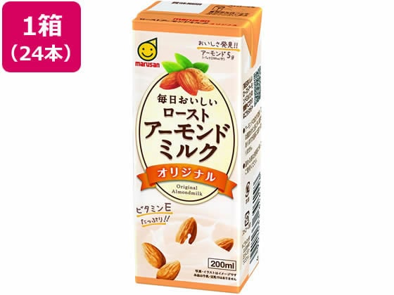 マルサンアイ 毎日おいしいローストアーモンドミルクオリジナル200mL*24 1箱※軽（ご注文単位1箱)【直送品】