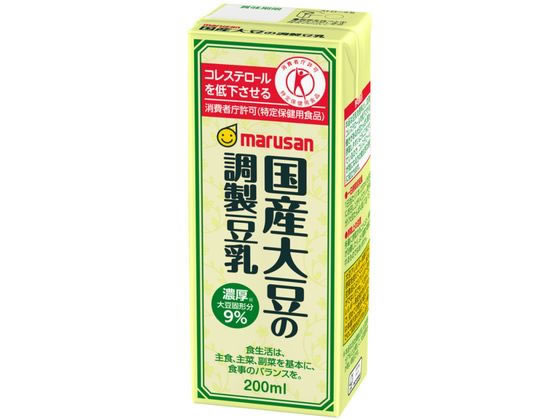 マルサンアイ 国産大豆の調製豆乳 200mL 1個※軽（ご注文単位1個)【直送品】