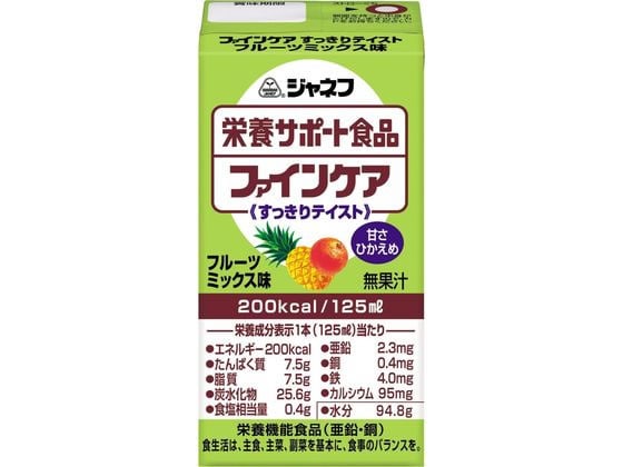 キユーピー ファインケア フルーツミックス 125ml 1本※軽（ご注文単位1本)【直送品】