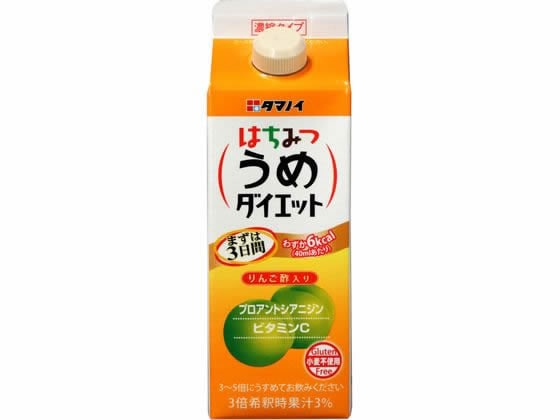 タマノイ酢 はちみつうめダイエット 濃縮タイプ 500ml 1本※軽（ご注文単位1本)【直送品】