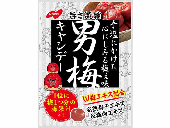 ノーベル 男梅 キャンディー 80g 1袋※軽（ご注文単位1袋)【直送品】