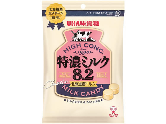 UHA味覚糖 特濃ミルク8.2 88g 91045 1袋※軽（ご注文単位1袋)【直送品】