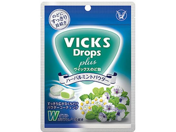 大正製薬 ヴイックス のど飴プラス ハーバルミント 62g 1個※軽（ご注文単位1個)【直送品】