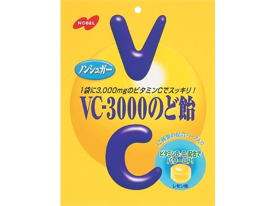 ノーベル VC3000のど飴 ノンシュガー 袋 90g 1袋※軽（ご注文単位1袋)【直送品】