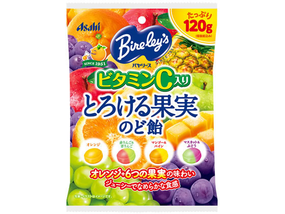 アサヒ バヤリース とろける果実 のど飴 120g 1個※軽（ご注文単位1個)【直送品】