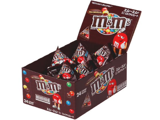 マースジャパン M&M’sミニミルクチョコレート×24個 1箱※軽（ご注文単位1箱)【直送品】