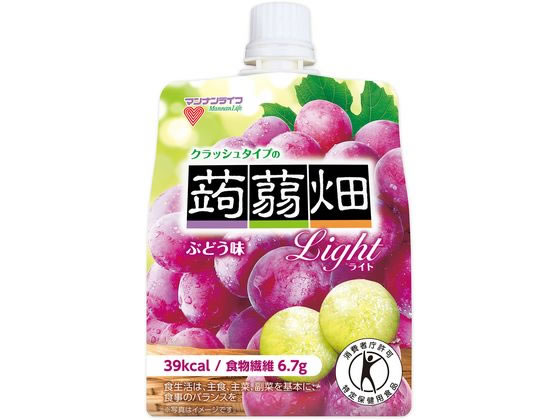 マンナンライフ クラッシュタイプの蒟蒻畑ライトぶどう味 150g 1個※軽（ご注文単位1個)【直送品】