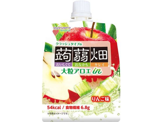 マンナンライフ 大粒アロエinクラッシュタイプの蒟蒻畑りんご味 150g 1個※軽（ご注文単位1個)【直送品】