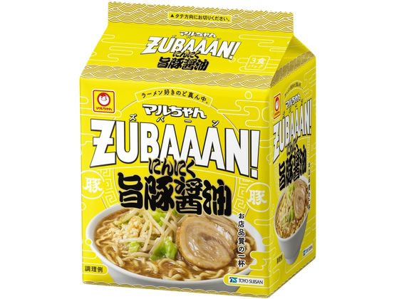 東洋水産 マルちゃんZUBAAAN! にんにく旨豚醤油 3食パック 1個※軽（ご注文単位1個)【直送品】