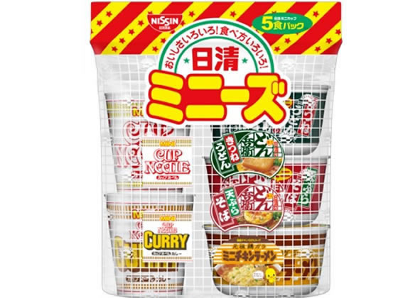 日清食品 ミニーズ〔東〕5食 1袋※軽（ご注文単位1袋)【直送品】