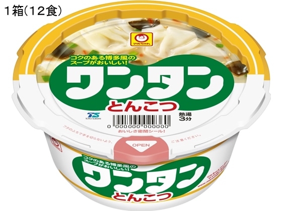 東洋水産 ワンタン とんこつ 37g×12食 1箱※軽（ご注文単位1箱)【直送品】