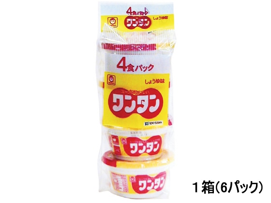 東洋水産 カップワンタンしょうゆ味 4食×6パック 1箱※軽（ご注文単位1箱)【直送品】