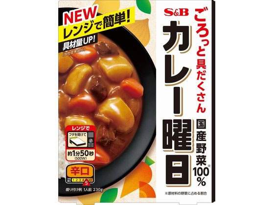 エスビー食品 カレー曜日 辛口 230g 1個※軽（ご注文単位1個)【直送品】