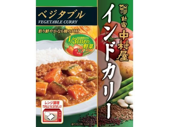 中村屋 インドカリー ベジタブル 190g 1個※軽（ご注文単位1個)【直送品】