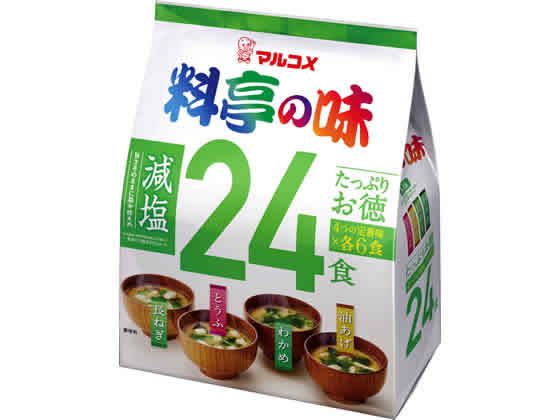 マルコメ たっぷりお徳 料亭の味 減塩 24食 1袋※軽（ご注文単位1袋)【直送品】