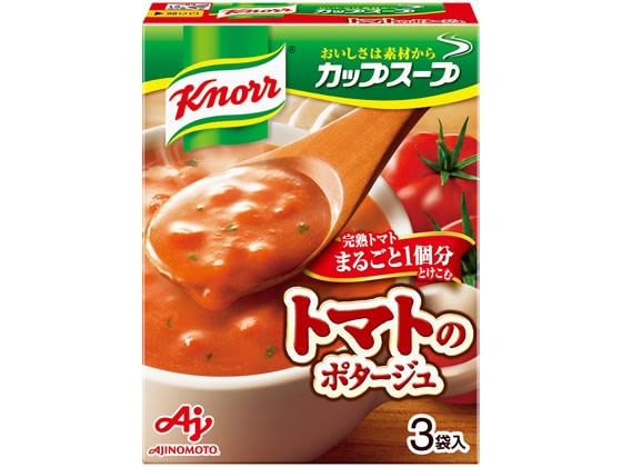 味の素 クノールカップスープ完熟トマトまるごと1個分ポタージュ 3袋 1箱※軽（ご注文単位1箱)【直送品】