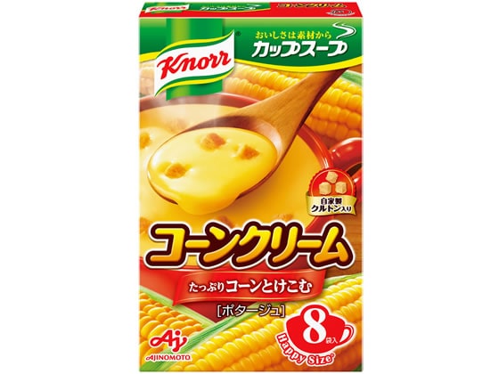 味の素 クノール カップスープ コーンクリーム 8袋入 1箱※軽（ご注文単位1箱)【直送品】