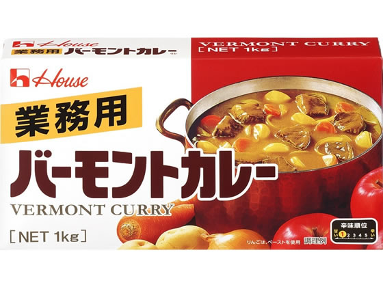 ハウス食品 業務用 バーモントカレー 1KG 1個※軽（ご注文単位1個)【直送品】