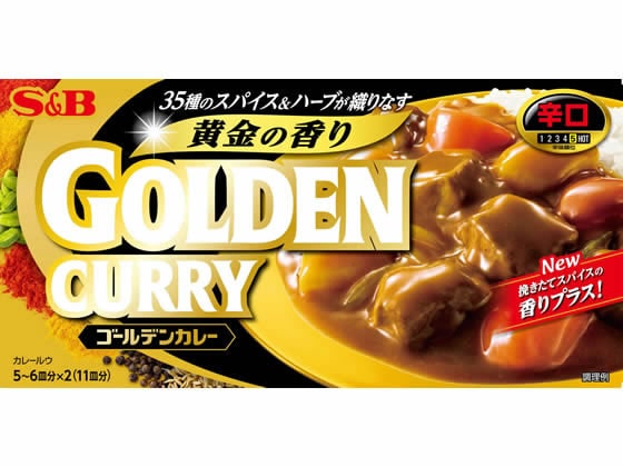 エスビー食品 ゴールデンカレー 辛口 198g 1箱※軽（ご注文単位1箱)【直送品】