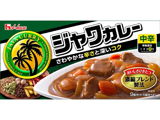 ハウス ジャワカレー 中辛大 185g 1箱※軽（ご注文単位1箱)【直送品】