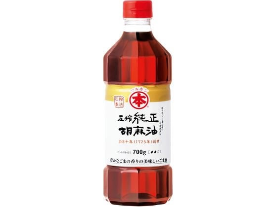 竹本油脂 マルホン 圧搾 純正 胡麻油 ペット 700g 1本※軽（ご注文単位1本)【直送品】