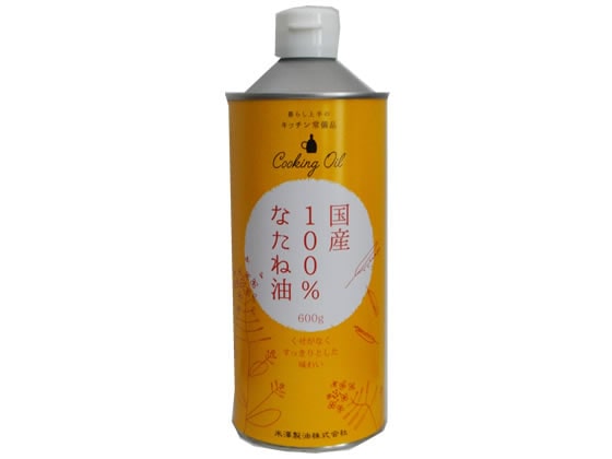 米澤製油 国産100% なたね油 [春吉屋仕様]缶 1本※軽（ご注文単位1本)【直送品】