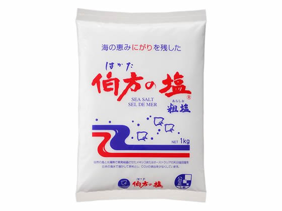 伯方塩業 伯方の塩(粗塩) 1kg 1袋※軽（ご注文単位1袋)【直送品】